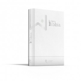 BIBBIA N.R. 15,5X21,5 CM CON PARALLELI PELLE BIANCA TAGLIO ORO NUOVA EDIZIONE